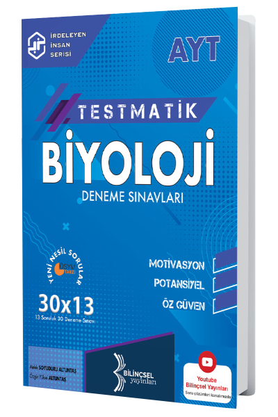 Bilinçsel YKS AYT Biyoloji Testmatik 30x13 Deneme Sınavları Bilinçsel Yayınları