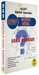 SÜPER FİYAT - Tasarı 2022 DGS Soru Bankası Çözümlü Tek Kitap Tasarı Yayınları