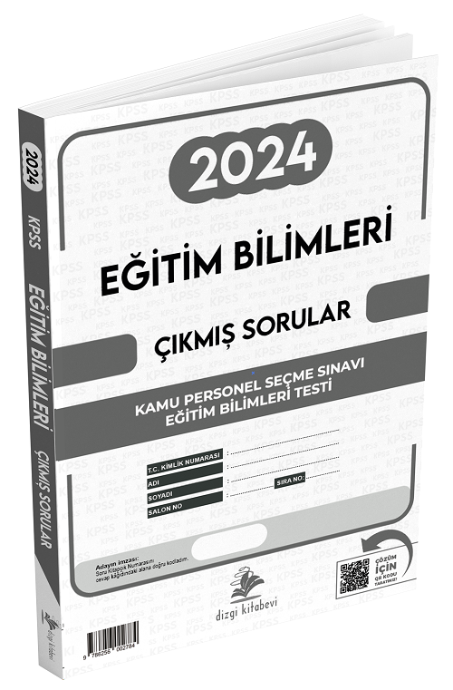 Dizgi Kitap KPSS Eğitim Bilimleri 2024 Sınavı Çıkmış Sorular Çözümlü Dizgi Kitap Yayınları