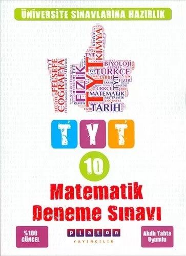 SÜPER FİYAT - Platon YKS TYT Matematik 10 Deneme Platon Yayınları