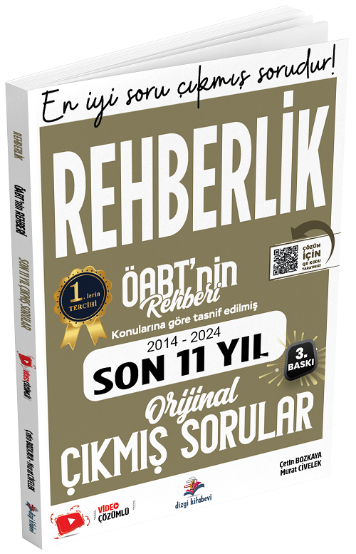 Dizgi Kitap 2025 ÖABT nin Rehberi Rehberlik Çıkmış Sorular Son 11 Yıl Çözümlü - Çetin Bozkaya, Murat Civelek Dizgi Kitap Yayınları