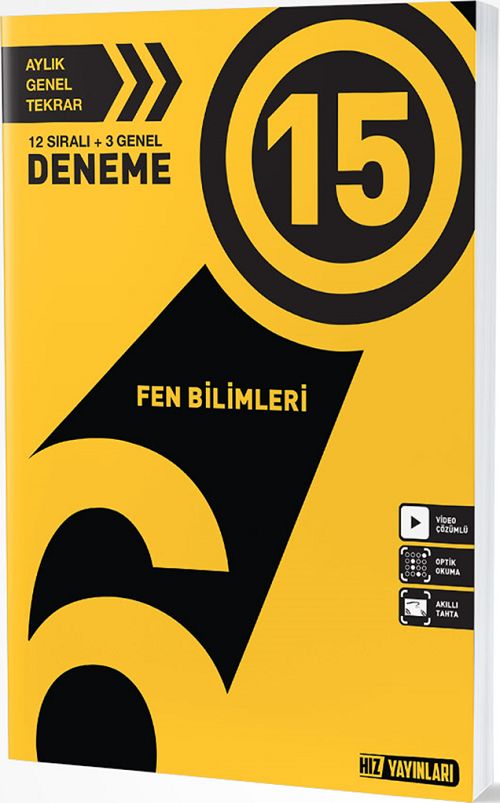 Hız Yayınları 6. Sınıf Fen Bilimleri 15 Deneme Hız Yayınları