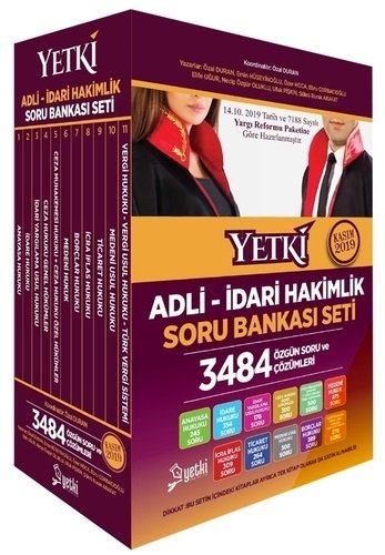 Yetki Adli İdari Hakimlik Soru Bankası Seti Yetki Yayıncılık