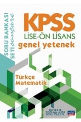 SÜPER FİYAT - Nobel KPSS Lise Ön Lisans Türkçe-Matematik Soru Bankası Nobel Sınav Yayınları