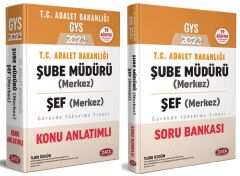 Data 2023 GYS Adalet Bakanlığı Merkez Şube Müdürü, Şef Konu + Soru 2 li Set Görevde Yükselme Data Yayınları