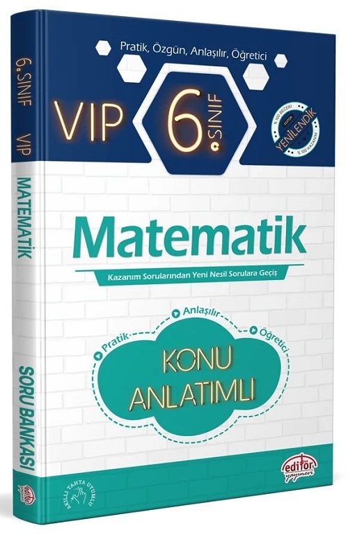 Editör 6. Sınıf Matematik VİP Konu Anlatımlı Editör Yayınları