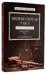 SÜPER FİYAT - Temsil Adli ve İdari Hakimlik için Medeni Usul de 7 de 7 - Harun Aykul, Alemdağ Köprülü Temsil Yayınları