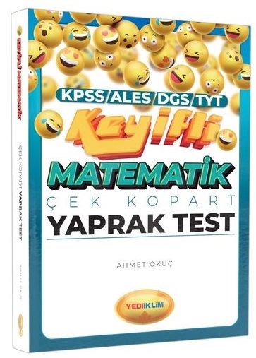 SÜPER FİYAT - Yediiklim KPSS ALES DGS TYT Keyifli Matematik Yaprak Test Çek Kopart Yediiklim Yayınları