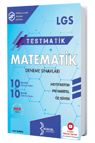 Bilinçsel 8. Sınıf LGS Matematik Testmatik 20 Deneme Sınavları Bilinçsel Yayınları