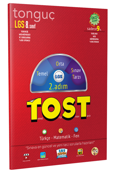 Tonguç 8. Sınıf LGS TOST 2. Adım Türkçe-Matematik-Fen Tonguç Akademi