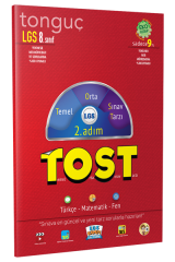 Tonguç 8. Sınıf LGS TOST 2. Adım Türkçe-Matematik-Fen Tonguç Akademi