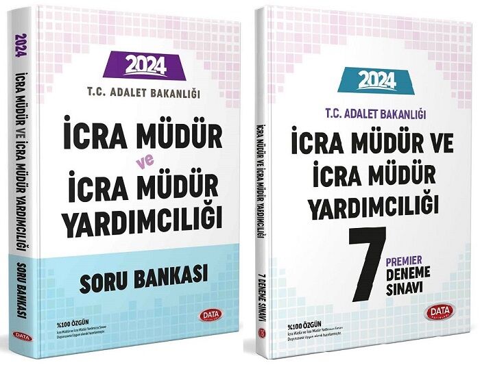 Data 2024 İcra Müdür ve Yardımcılığı Soru + 7 Deneme 2 li Set Data Yayınları