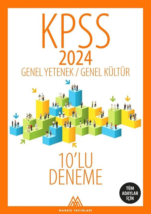 Marsis 2024 KPSS Genel Yetenek Genel Kültür 10 Deneme Marsis Yayınları