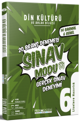 Pruva Akademi 6. Sınıf Din Kültürü ve Ahlak Bilgisi Sınav Modu 20 Deneme Pruva Akademi