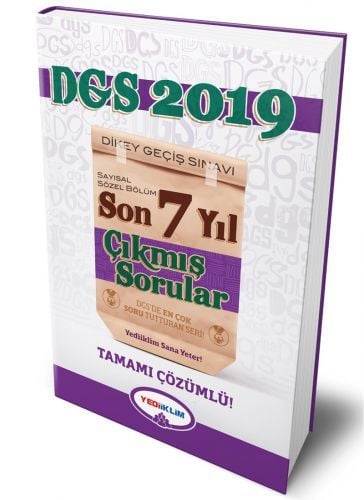 SÜPER FİYAT - Yediiklim 2019 DGS Çıkmış Sorular Son 7 Yıl Çözümlü Yediiklim Yayınları