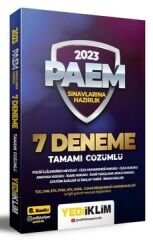 SÜPER FİYAT - Yediiklim 2023 PAEM 7 Deneme Çözümlü 8. Baskı Yediiklim Yayınları