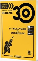 Hız Yayınları 8. Sınıf TC İnkılap Tarihi ve Atatürkçülük 30 Deneme Hız Yayınları