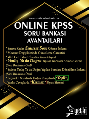 Yetki UE KPSS Genel Yetenek Genel Kültür ONLİNE 12700 Soru Bankası Yetki Yayıncılık Uzaktan Eğitim