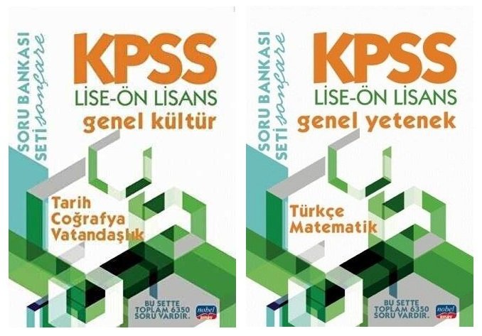 SÜPER FİYAT - Nobel KPSS Lise Ön Lisans Soru Bankası 2 li Set Nobel Sınav Yayınları