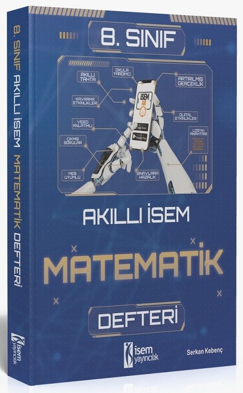 İsem 8. Sınıf Akıllı İsem Matematik Defteri İsem Yayıncılık