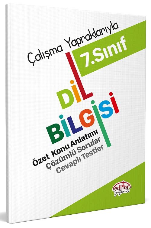 Editör 7. Sınıf Dil Bilgisi Özet Konu Anlatımı Çözümlü Sorular Editör Yayınları