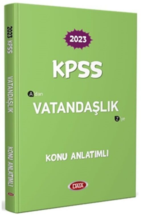 SÜPER FİYAT - Data 2023 KPSS Vatandaşlık Konu Anlatımlı Data Yayınları