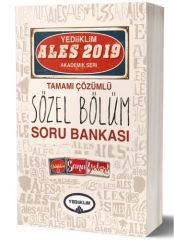 Yediiklim 2019 ALES Sözel Bölüm Soru Bankası Çözümlü Yediiklim Yayınları