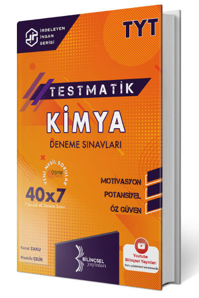 Bilinçsel YKS TYT Kimya Testmatik 40x7 Deneme Sınavı Bilinçsel Yayınları