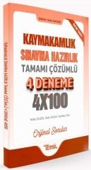 Temsil Kaymakamlık 4x100 4 Deneme Çözümlü Temsil Yayınları