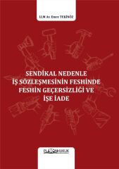 Platon Sendikal Nedenle İş Sözleşmesinin Feshinde Feshin Geçersizliği ve İşe İade - Emre Tekinöz Platon Hukuk Yayınları