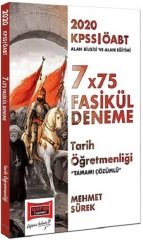 Yargı 2020 ÖABT Tarih Öğretmenliği 7x75 Deneme Fasikül Çözümlü Mehmet Sürek Yargı Yayınları