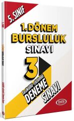 Data 5. Sınıf Bursluluk Sınavı 1. Dönem 3 Deneme Çözümlü Data Yayınları