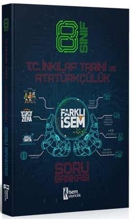 İsem 8. Sınıf Farklı İsem İnkılap Tarihi ve Atatürkçülük Soru Bankası İsem Yayınları