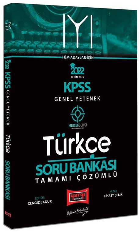 Yargı 2022 KPSS Türkçe Hedef Serisi Soru Bankası Çözümlü - Fikret Çelik Yargı Yayınları