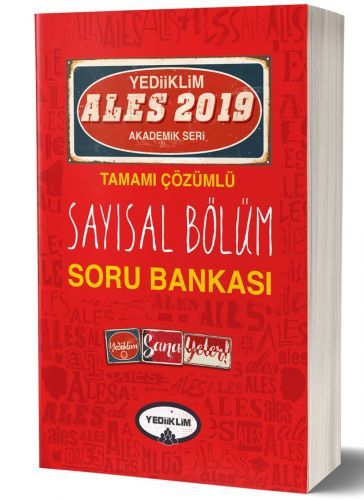 Yediiklim 2019 ALES Sayısal Bölüm Soru Bankası Çözümlü Yediiklim Yayınları