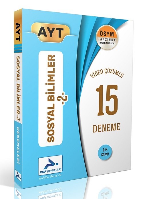 Paraf YKS AYT Sosyal Bilimler-2 15 Deneme Video Çözümlü Paraf Yayınları