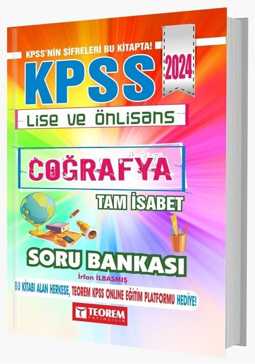 Teorem 2024 KPSS Lise Ön Lisans Coğrafya Tam İsabet Soru Bankası Teorem Yayıncılık