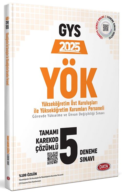 Data 2025 GYS YÖK Yükseköğretim Kurumları Personeli 5 Deneme Görevde Yükselme Data Yayınları