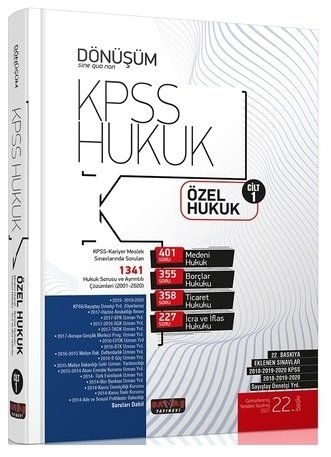 Savaş 2021 KPSS A Grubu DÖNÜŞÜM Özel Hukuk Çıkmış Sorular Soru Bankası 1. Cilt 22. Baskı Savaş Yayınları