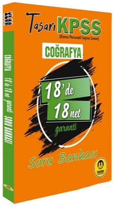 SÜPER FİYAT - Tasarı KPSS Coğrafya 18 de 18 Net Garanti Soru Bankası Tasarı Yayınları