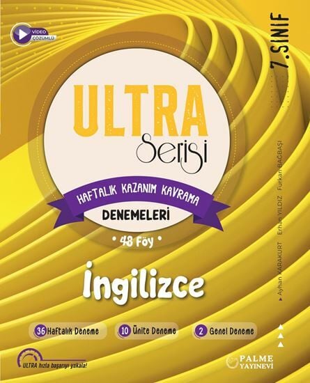 Palme 7. Sınıf İngilizce Ultra Haftalık Kazanım Kavrama 48 Deneme Palme Yayınları