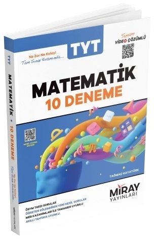 Miray YKS TYT Matematik 10 Deneme Video Çözümlü Miray Yayınları