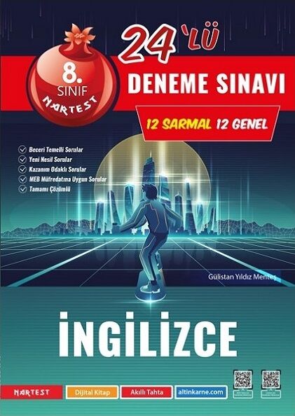 Nartest 8. Sınıf İngilizce Mod 24 Deneme Nartest Yayınları