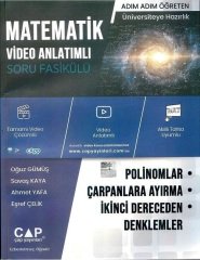 Çap Yayınları YKS TYT AYT Matematik Polinomlar, Çarpanlara Ayırma ve İkinci Dereceden Denklemler Video Anlatımlı Soru Fasikülü Çap Yayınları