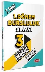 Data 7. Sınıf Bursluluk Sınavı 1. Dönem 3 Deneme Çözümlü Data Yayınları