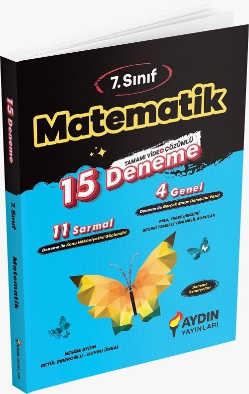 Aydın 7. Sınıf Matematik 15 Deneme Aydın Yayınları