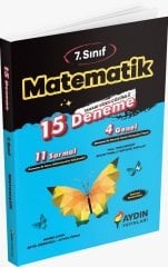 Aydın 7. Sınıf Matematik 15 Deneme Aydın Yayınları