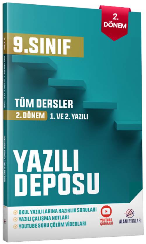 Alan Yayınları 9. Sınıf Tüm Dersler 2. Dönem Yazılı Deposu 1. ve 2. Deneme Alan Yayınları