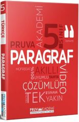 Pruva Akademi 5. Sınıf Paragraf Soru Bankası Video Çözümlü Pruva Akademi