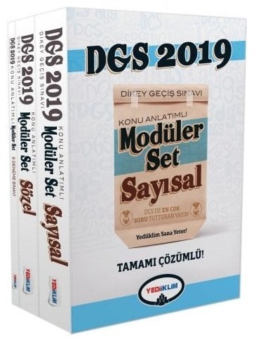 SÜPER FİYAT - Yediiklim 2019 DGS Konu Anlatımlı Modüler Set Yediiklim Yayınları